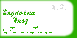 magdolna hasz business card